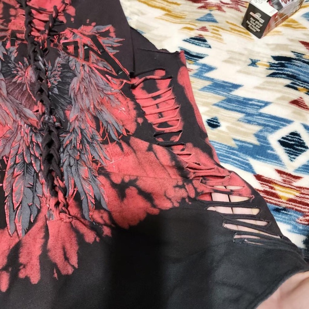 AFFLICTION BODY SUIT LARGE